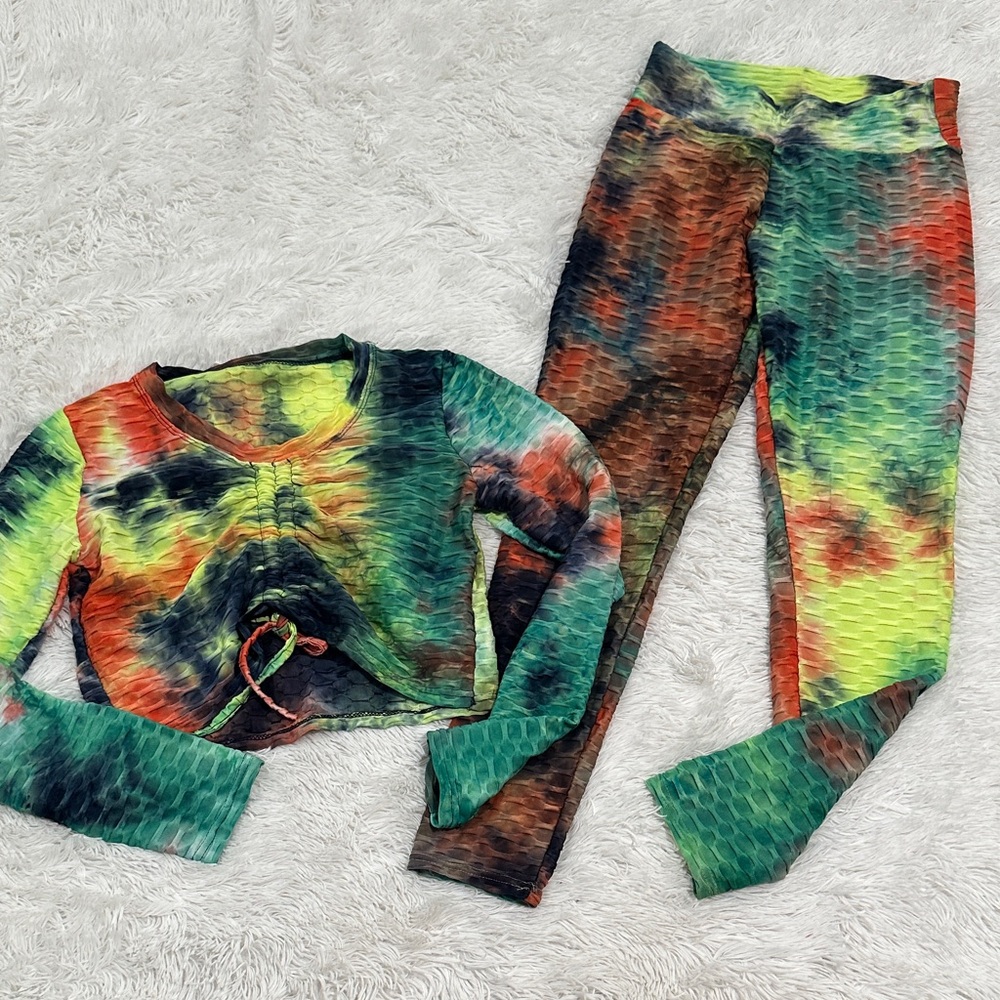 🍋 XJBoost Tie Dye Athletic Set